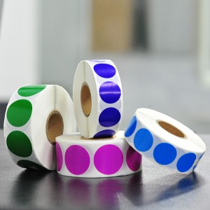 Circle color dot stickers