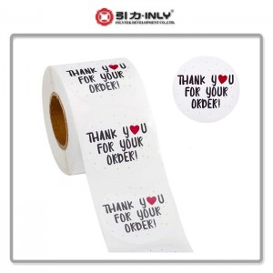 Hot sell Customized China Custom Product Thank you sticker art paper stciker