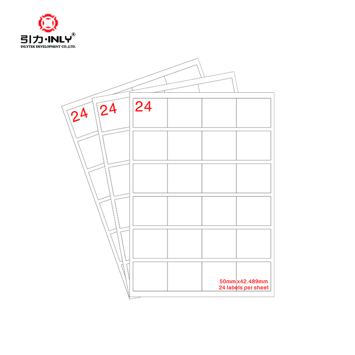 Blank A4 laser inkjet labels 24 labels per sheet A4 sheet label