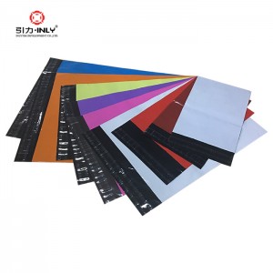 Colorful  100% LDPE virgin PE MAILERS For Express And Packaging with hander